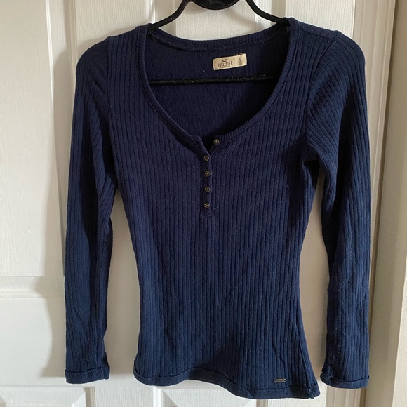 Hollister Tops - navy long sleeve